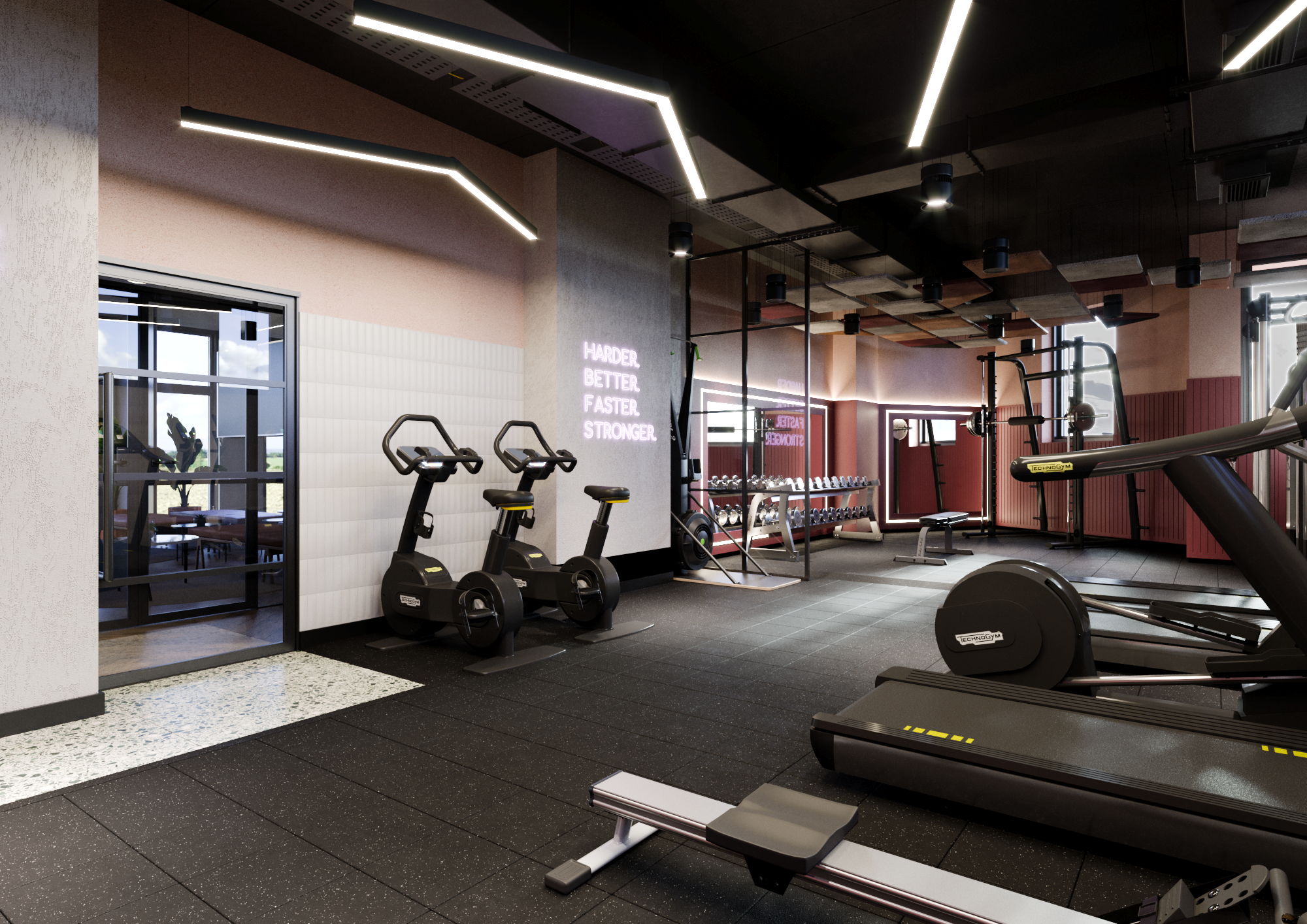 Student gym design for CA Ventures