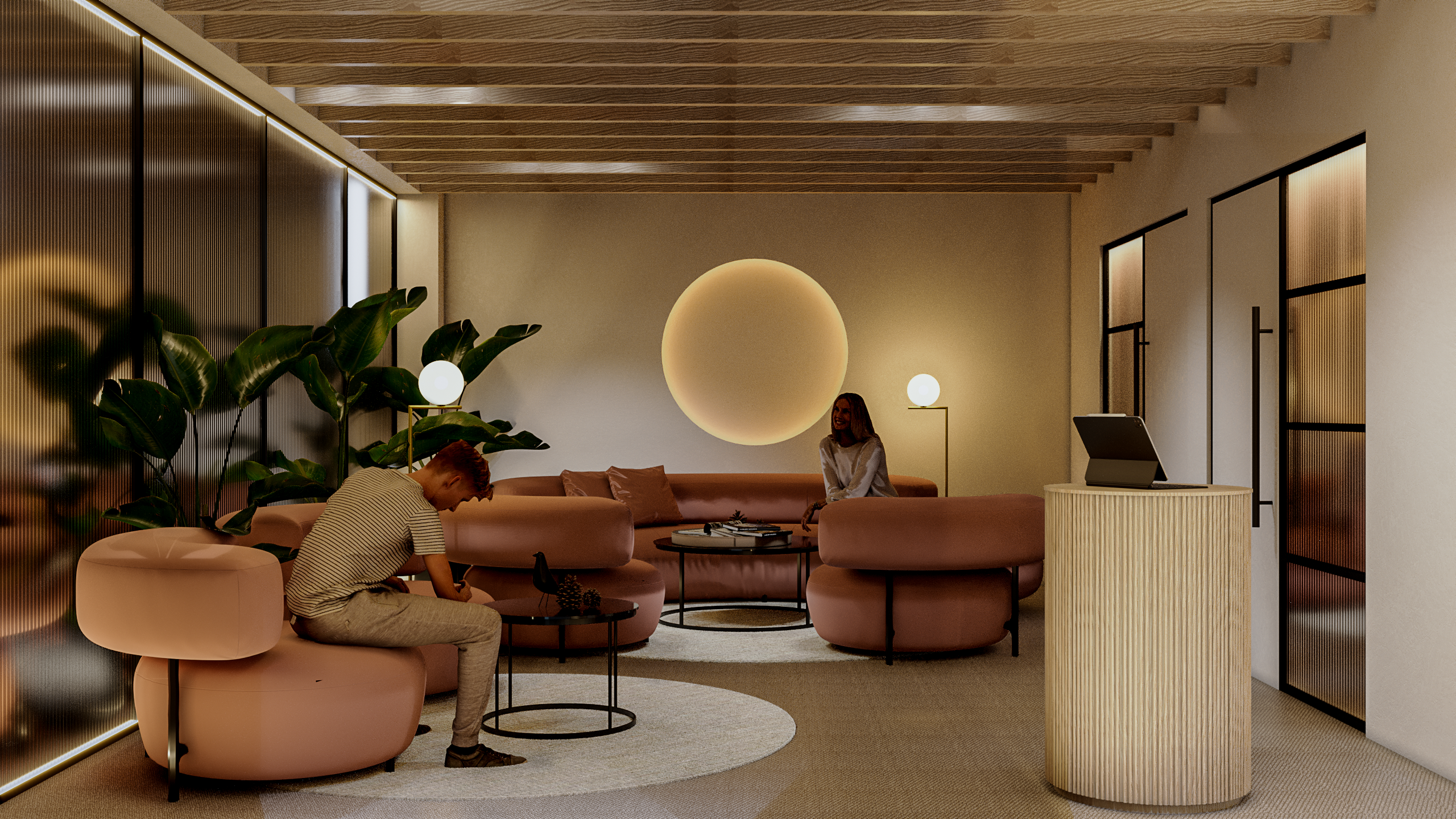 Health club interior design