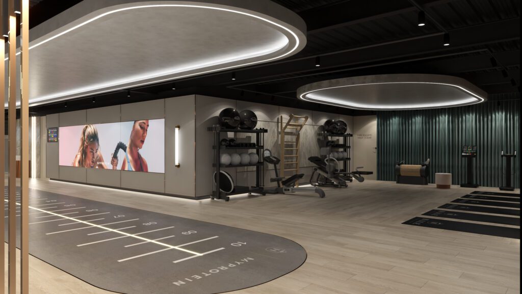 Lights in gym design